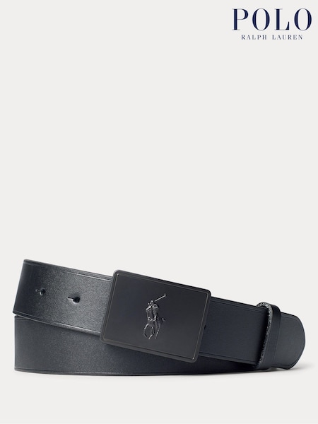 Negru - Pony Plaque Piele Curele (U57123) | 812 LEI