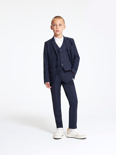 Marineblau/blau - River Island Boys Navy Blue Suit Trousers (U57280) | 17 €
