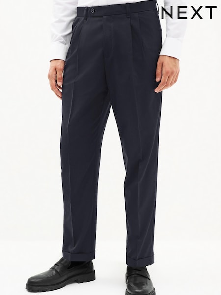 Темно-синий - Stretch Smart Trousers (U57525) | €4