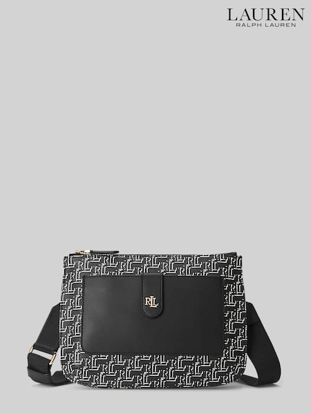 Lauren Ralph Lauren Jamey Monogram Logo Coated Canvas Cross-Body Bag (U57591) | €106
