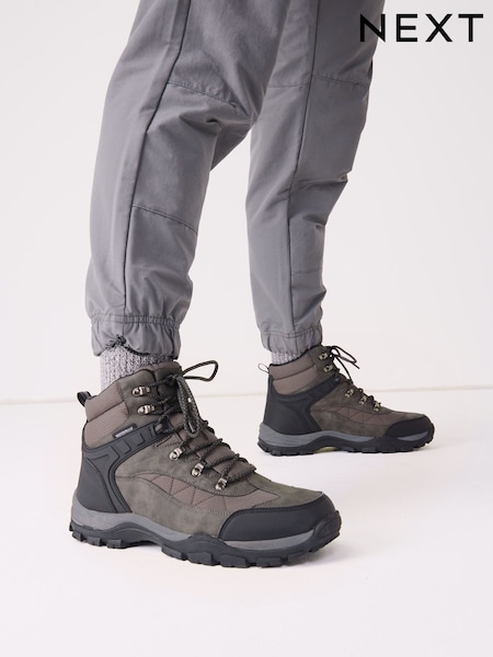 Grey Waterproof Walking Boots (U57864) | AED170
