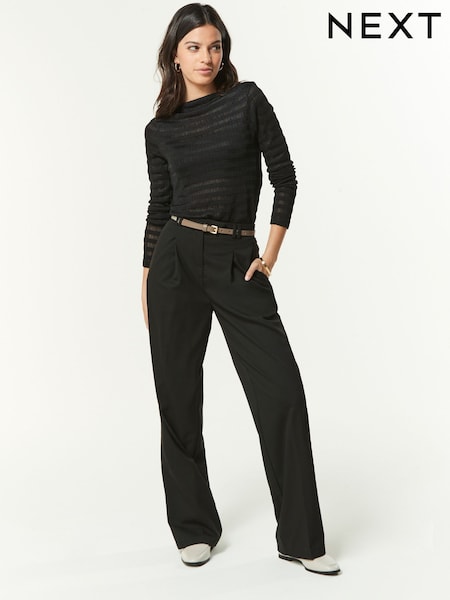 Black Tailored Wide Leg Trousers (U57876) | €17