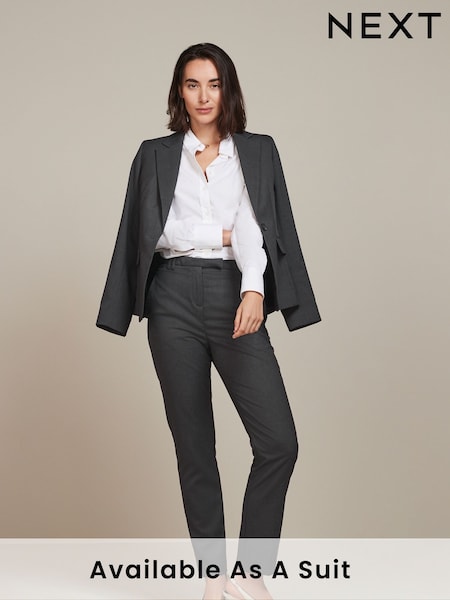 Grey Slim Tailored Trousers (U57966) | €32