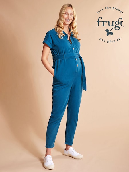 Frugi Maternity Blue Hannah Jumpsuit (U58042) | 232 LEI