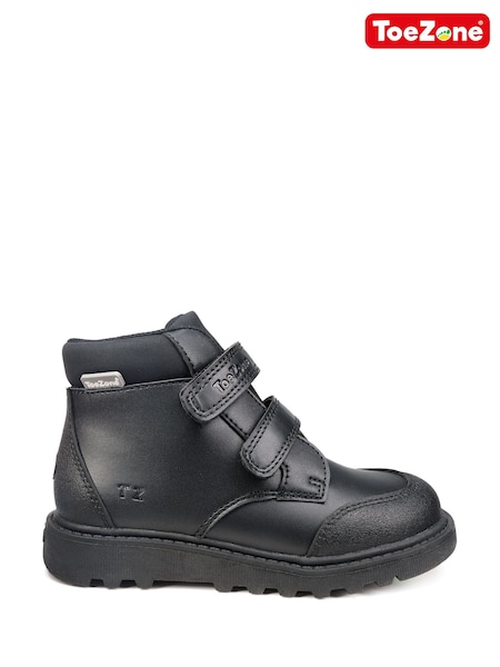 Toezone Felix Black Rip Tape Fastening Boots (U58240) | kr500