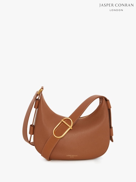 Jasper Conran London Beatrix Scoop Leather Cross-Body Bag (U58805) | €281