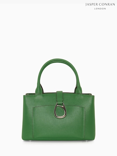 Grön - Jasper Conran London Bee Leather Mini Tote Bag (U58815) | kr4 630