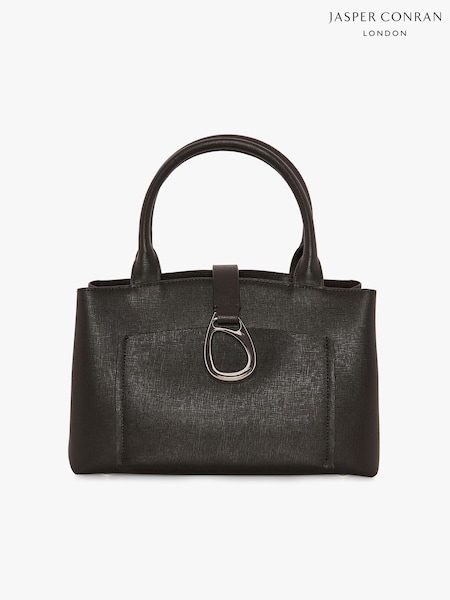 Svart - Jasper Conran London Bee Leather Mini Tote Bag (U58816) | kr4 630