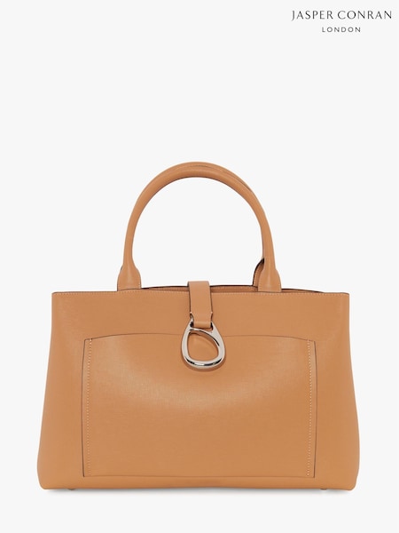 Kellanruskea - Jasper Conran London naisten mehiläisnahkainen Ostoskassi-laukku (U58817) | €410