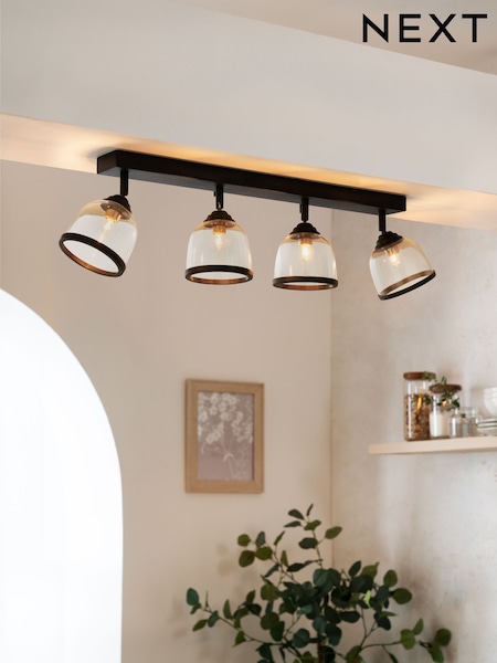 Black Gloucester Spot 4 Light Ceiling (U58861) | €92
