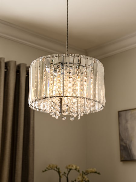 Clear Astor Easy Fit Shade Ceiling Light (U58867) | 294 QAR
