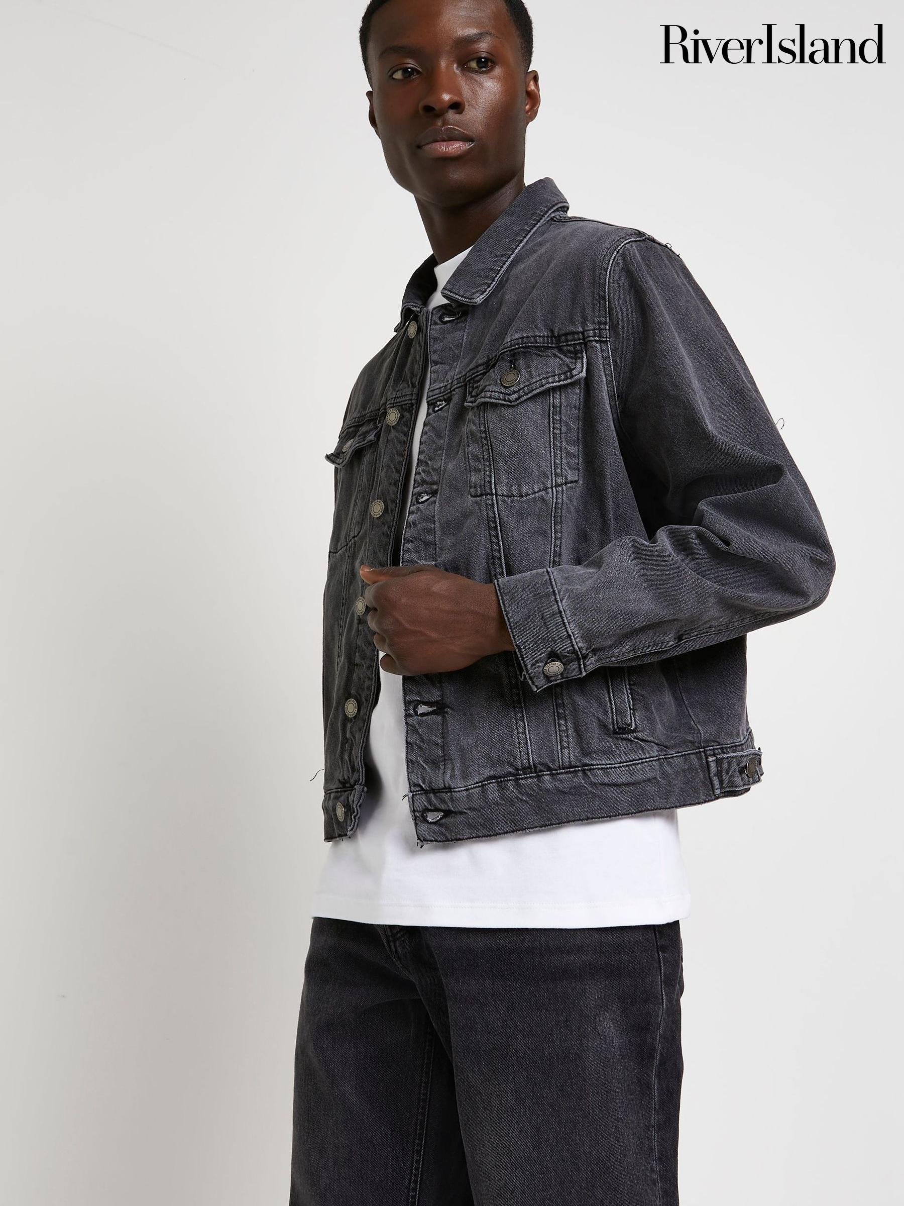 Men s Clearance Jackets River Island Denim Coatsandjackets Next Luxembourg