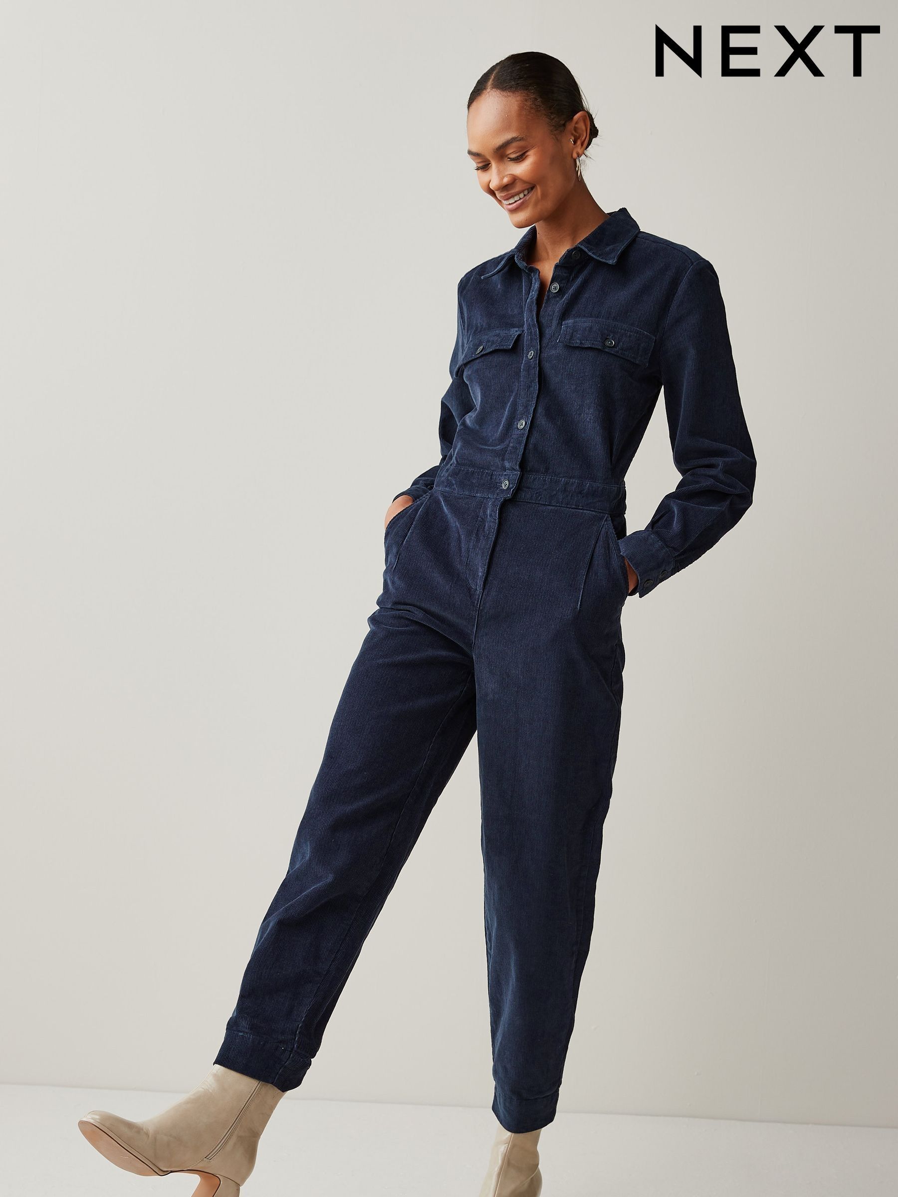 Womens navy boiler suit sales