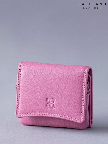Lakeland Leather Mauve Pink Small Flapover Purse (U5C518) | €28