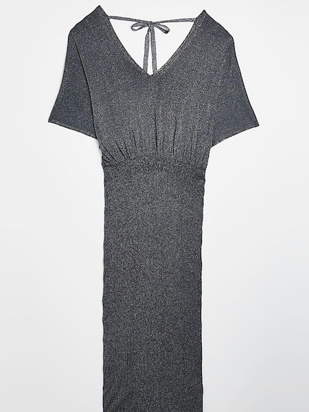River Island Black Maple Batwing Bodycon Midi Dress (U60034) | €17.50