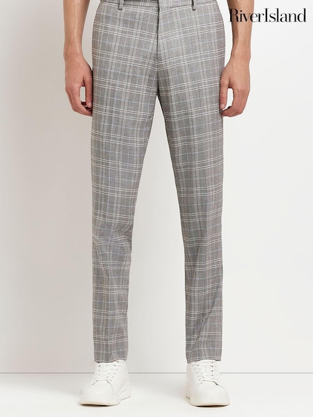 River Island Dark Grey Percy Trousers (U60127) | €24