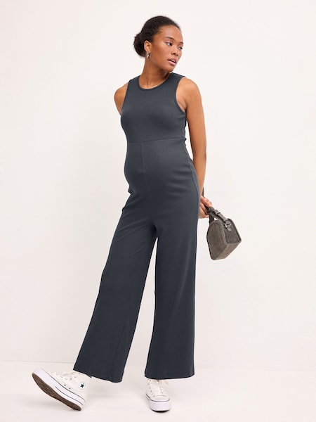 Anthrazitgrau - Wide Leg Jumpsuit (U60353) | 16 €