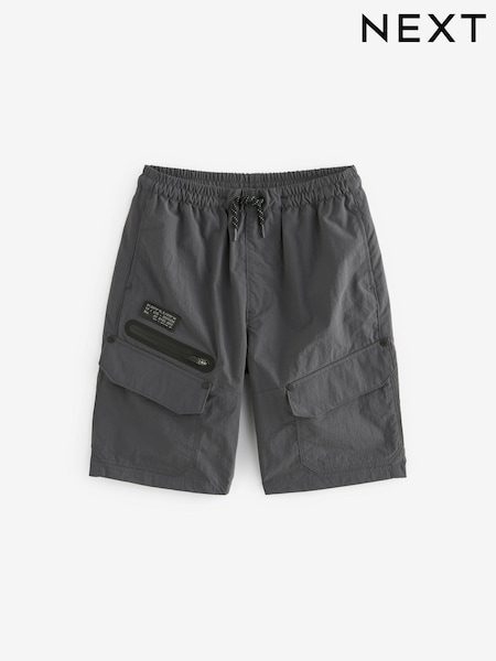 Charcoal Grey Zip Pocket Cargo Shorts (3-16yrs) (U60364) | €10 - €13