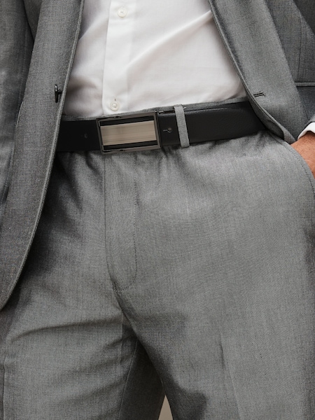 Black/Brown Signature Plaque Belt (U60366) | €10.50