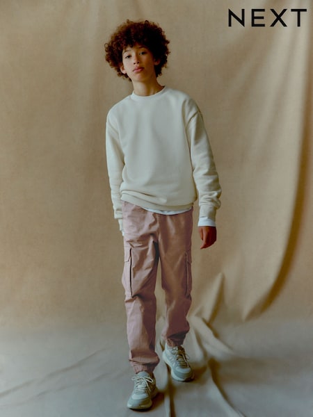 Stone Cargo Trousers (3-16yrs) (U60490) | AED16 - AED21