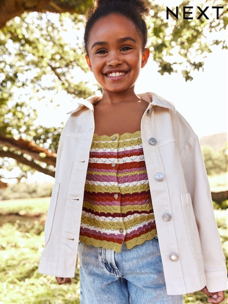 Cream Denim Shacket (3-16yrs) (U60580) | € 10 - € 13