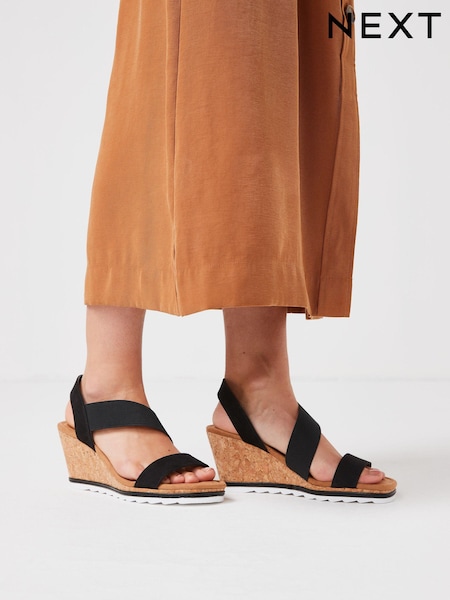 Schwarz - Forever Comfort® Elastic Wedges (U60773) | 9 €