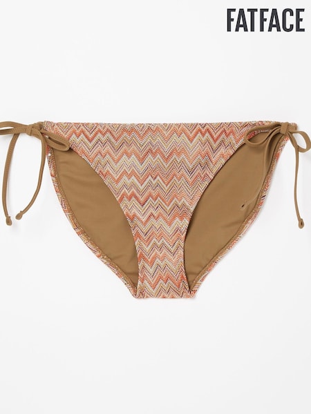 FatFace Orange Boheme Knitted Bikini Bottoms (U61731) | €8