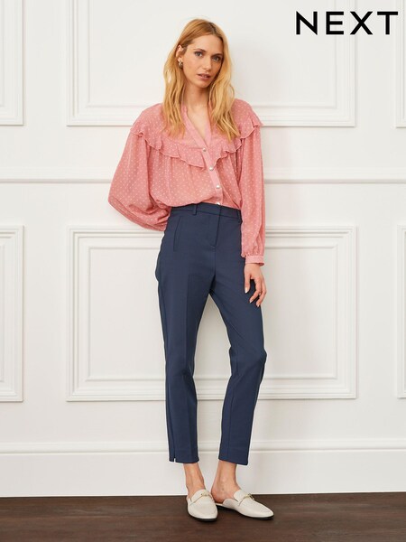 Navy Blue Tailored Capri Trousers (U62605) | €7