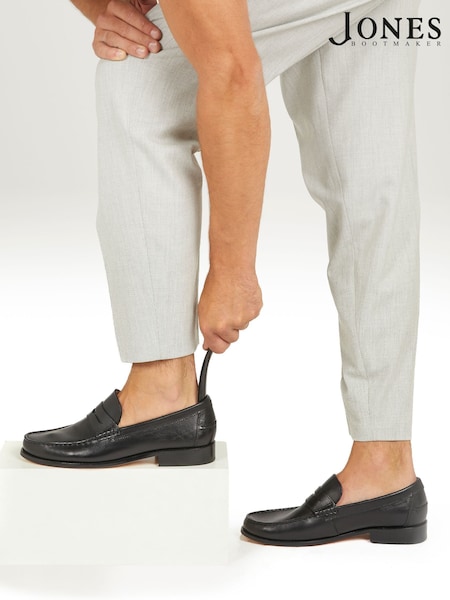 Negru - Pantofi din piele cu baretă Jones Bootmaker Rivers (U62849) | 894 LEI
