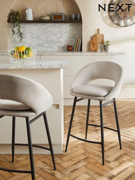 Tweedy Plain Light Natural Hewitt Bar Stool (U63339) | €190