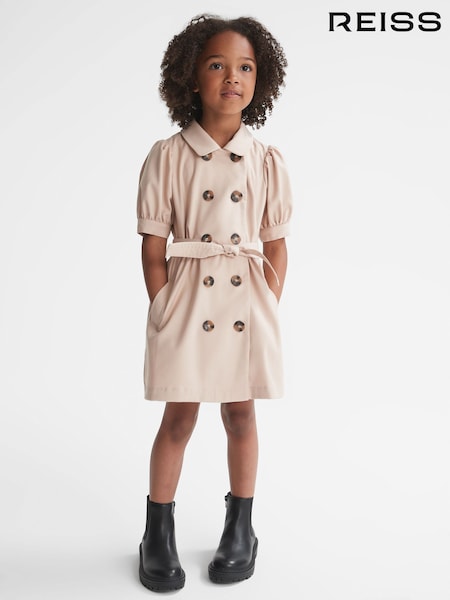 Reiss Naomi Puff Sleeve Belted Dress (U63570) | ‏490 د.إ.‏