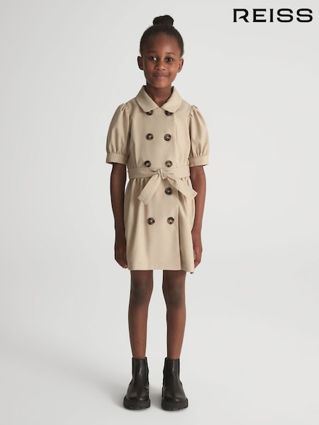 Reiss Naomi Puff Sleeve Belted Dress (U63578) | ‏518 د.إ.‏