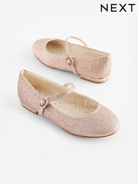 Roz strălucitor - Pantofi Mary Jane de ocazie (U64156) | 104 LEI - 139 LEI