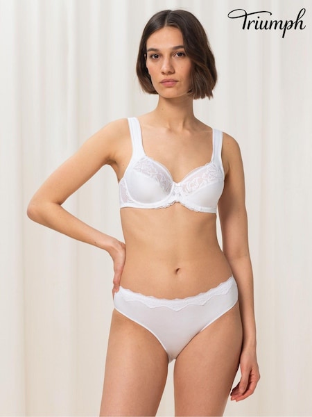 Triumph® Modern Lace Cotton Wired Bra (U64840) | $77