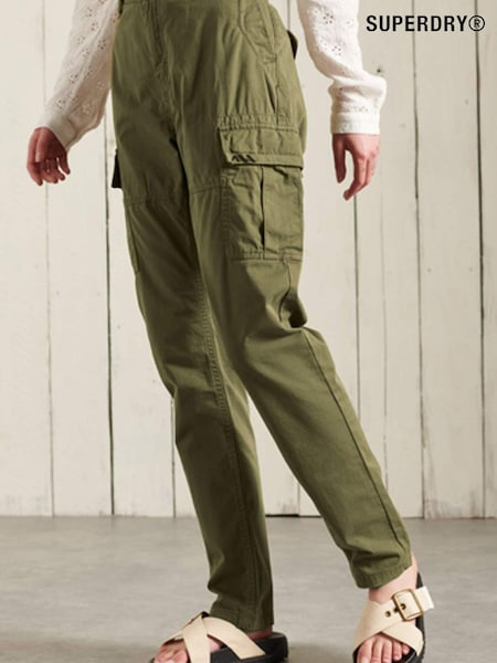 Superdry Khaki Green Slim Cargo Utility Trousers (U64885) | €38