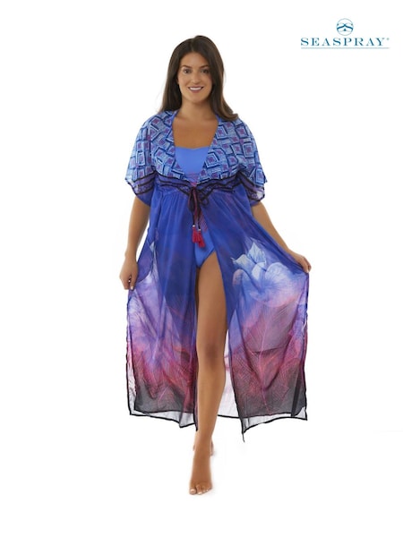Seaspray Eleanor Florence Pink Maxi Kaftan Cover-Up (U66210) | €20