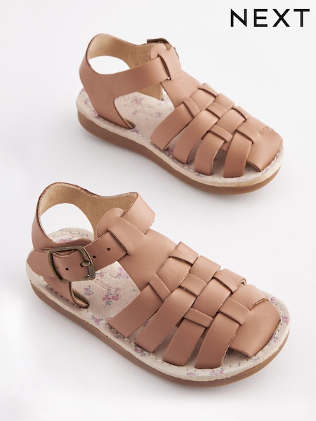 Hellbraun - Fisherman Leather Sandals (U66278) | 9 € - 11 €