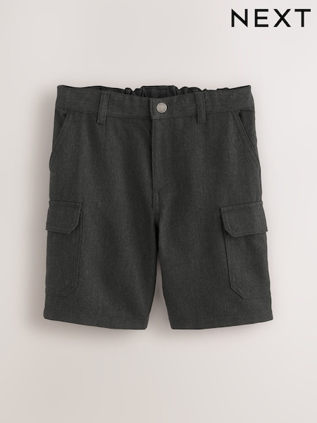 Harmaa - School Cargo Shorts (3-14yrs) (U66897) | €9 - €19