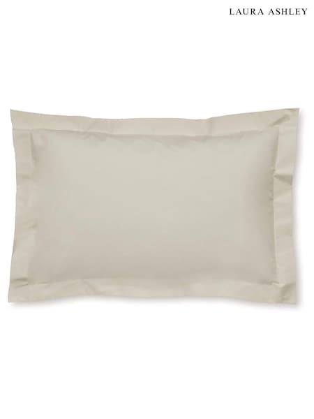 Laura Ashley Set of 2 Natural 400 Thread Count 100% Cotton Pillowcase (U67720) | €33