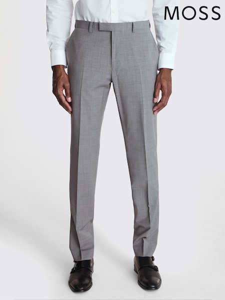 MOSS Grey Tailored Fit Suit Trousers (U67880) | €157