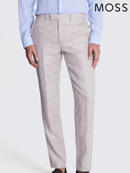 Вівсянка тілесний - Строгий стиль - MOSS 100% Linen Trousers (U67884) | 7 210 грн