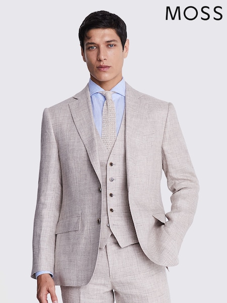 MOSS Natural Tailored 100% Linen Jacket (U67888) | €299