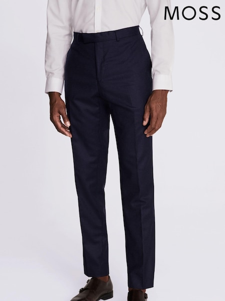 MOSS x Barberis Blue Tailored Fit Suit Trousers (U67930) | €258