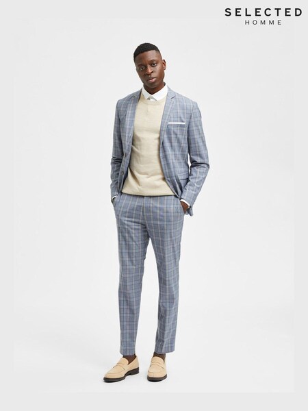 Selected Homme Blue Logan Slim Suit Trousers (U71335) | €29.50