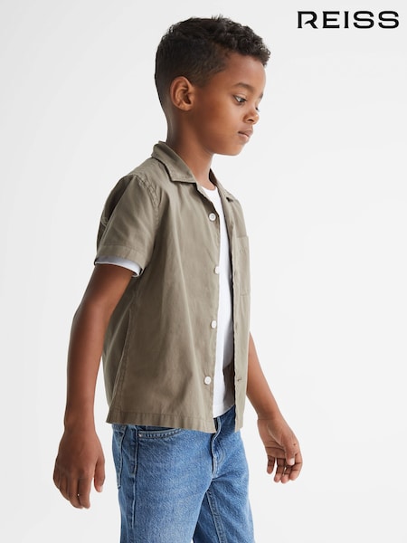 Reiss Arnold Cotton Short Sleeve Cuban Collar Shirt (U71342) | 55 €