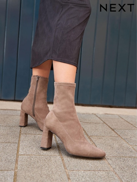 Sand Natural Round Toe Ankle Sock Boots (U72598) | €34.50