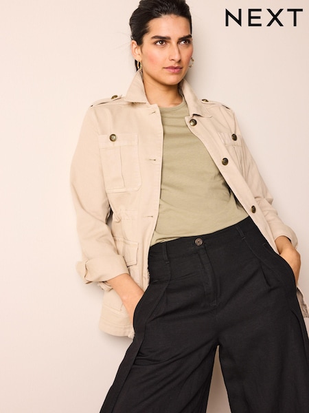 Stone - Utility-Jacke aus 100 % Baumwolle (U72754) | 6 €
