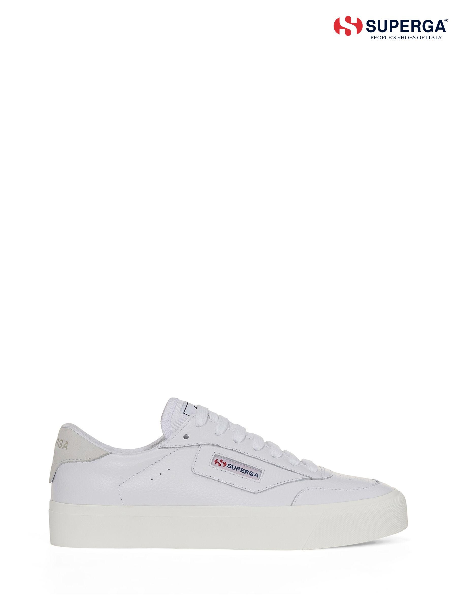 Womens white superga sneakers top
