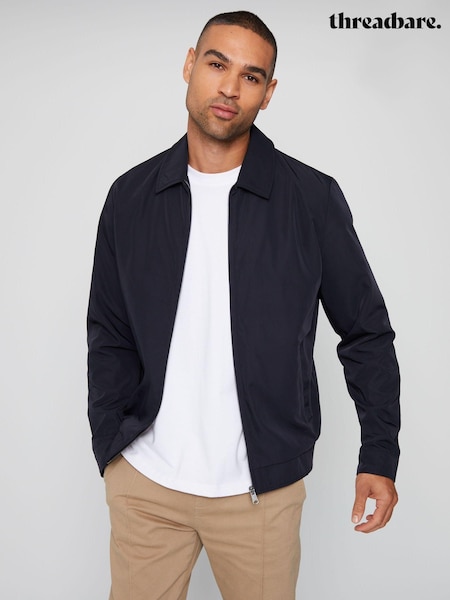 Threadbare Luxe Showerproof Zip Up Collared Jacket (U72940) | 335 LEI