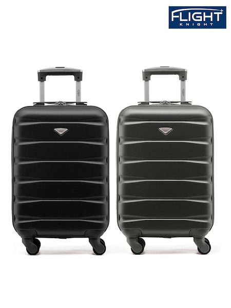 Flight Knight EasyJet Overhead 55x35x20cm Hard Shell Cabin Carry On Case Suitcase Set Of 2 (U73194) | €114